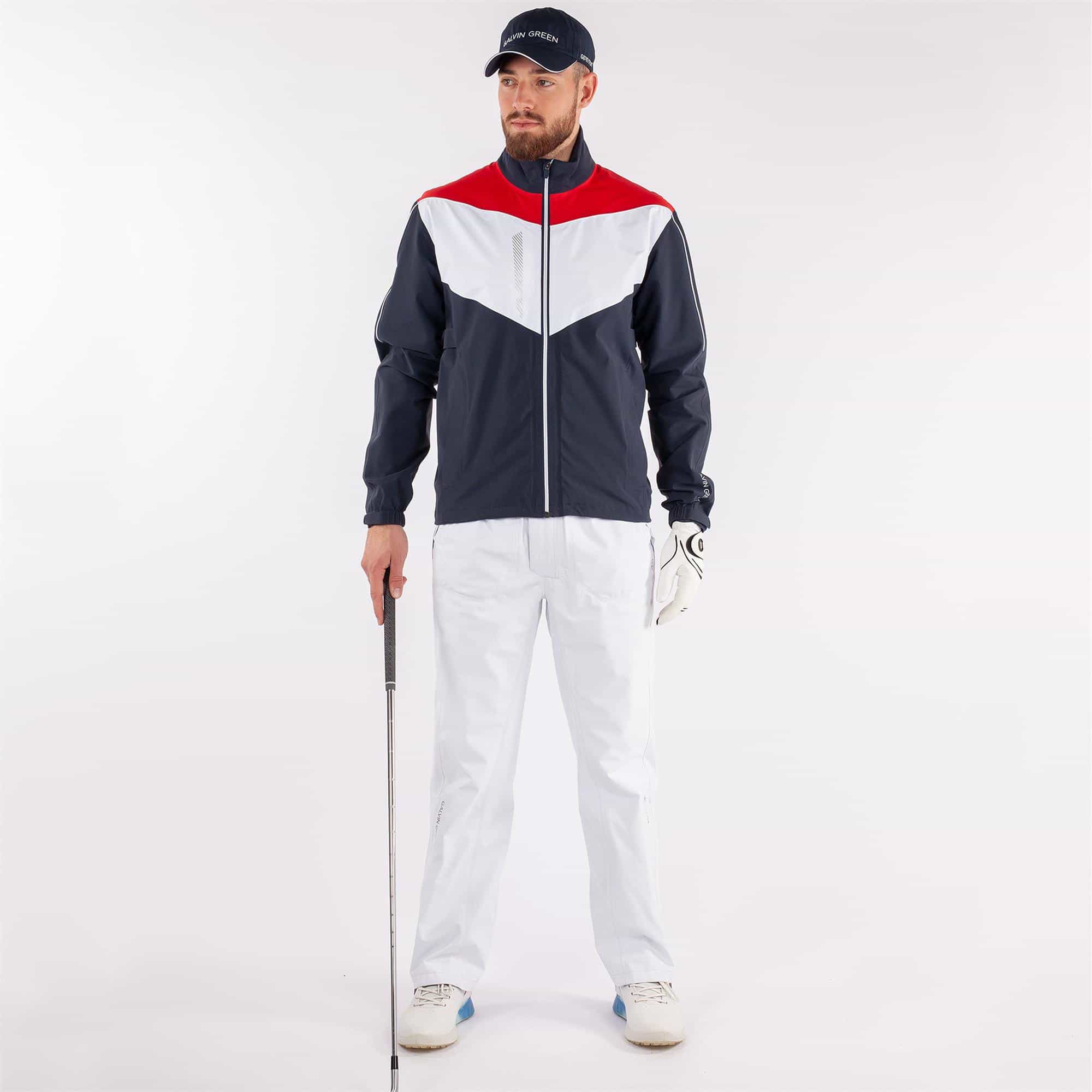 Galvin Green Armstrong Paclite Gore-tex Waterproof Jacket Navy/White/Red